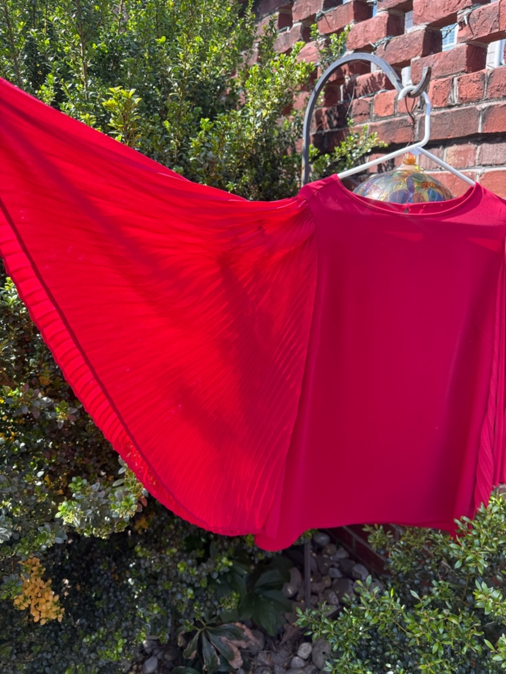 Chico's Bright Pink Draped Blouse